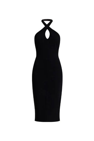 
            
                Load image into Gallery viewer, MANSUR COCKTAIL DRESS IN BLACK SPRING 24
            
        