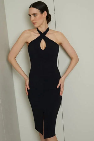 
            
                Load image into Gallery viewer, MANSUR COCKTAIL DRESS IN BLACK SPRING 24
            
        