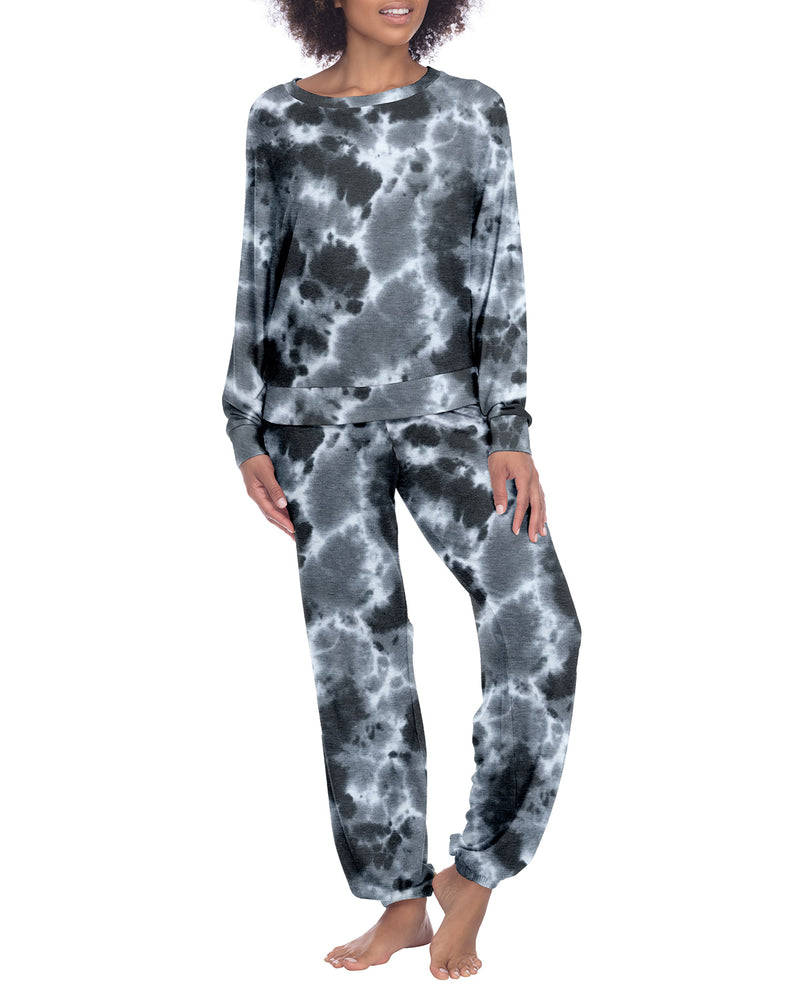 
            
                Load image into Gallery viewer, BRUSHED JERSEY BLACK PYJAMA FALL 22
            
        