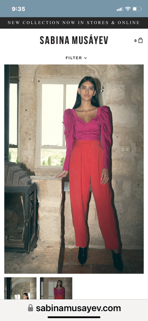 APOLLONIA PANTS IN RED SPRING 23