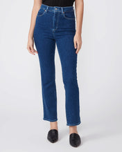 PAIGE CINDY STRAIGHT RAW HEM ANKLE JEANS