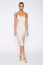 SAND SILK SLIP DRESS