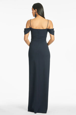 
            
                Load image into Gallery viewer, BRITTANY 4 WAY STRETCH GOWN IN NAVY SPRING 23
            
        