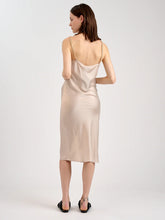 SAND SILK SLIP DRESS
