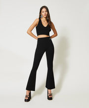 TWIN SET SEAMLESS KNIT CROP FALL 25
