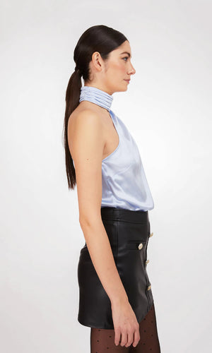 GENERATION LOVE ROSARIO BLOUSE IN OPAL BLUE SPRING 23 HOLIDAY