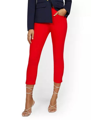 
            
                Load image into Gallery viewer, CAPRI HIGH WAIST PULL ON IN RED SPRING 23
            
        