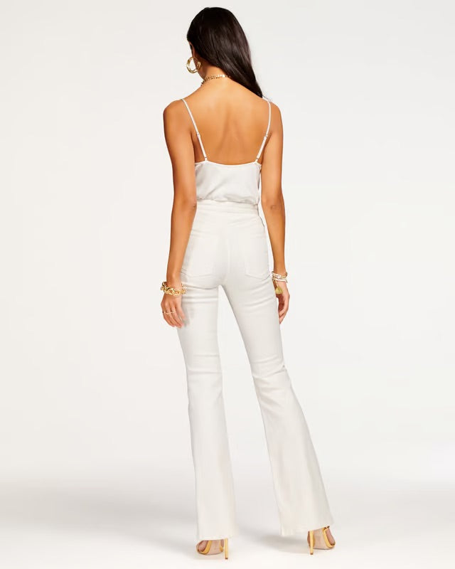 HELENA HIGH RISE FLARED DENIM IN IVORY BY RAMY BROOK SPRING 23