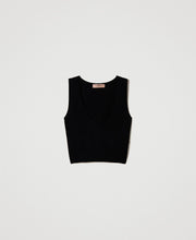 TWIN SET SEAMLESS KNIT CROP FALL 25
