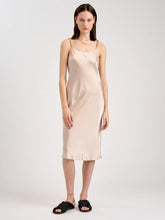 SAND SILK SLIP DRESS