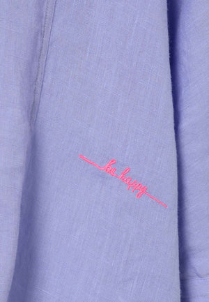 OVERSIZED LINEN SHIRT IN VIOLET SPRING 23