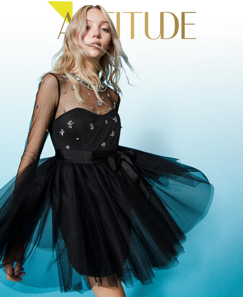 SATIN AND TULLE DRESS WITH HANDMADE EMBROIDERY BY TWIN SET SPRING 24