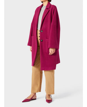 
            
                Load image into Gallery viewer, CASHMERE 3/4 LENGTH COAT BY LIVIANA CONTI FALL 22 SALE
            
        